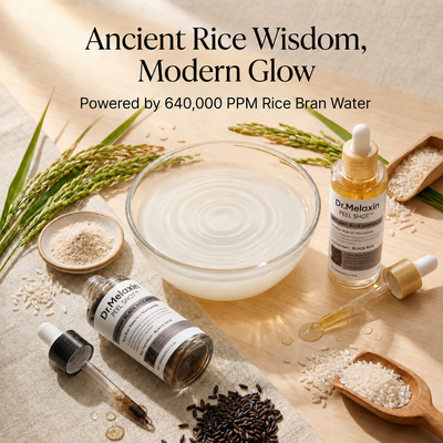 DR.MELAXIN Peel Shot Glow Rice Ampoule Duo Pack for Radiant Skin